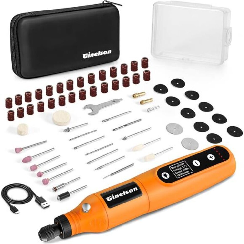 Cordless Rotary Tool, 2000 mAh Battery Pack, 5-Speed and USB-C Charging Rotary